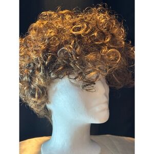 Especially Yours Short Curly Wig P4/27 Light Brown Blonde Mix with Wig Caps